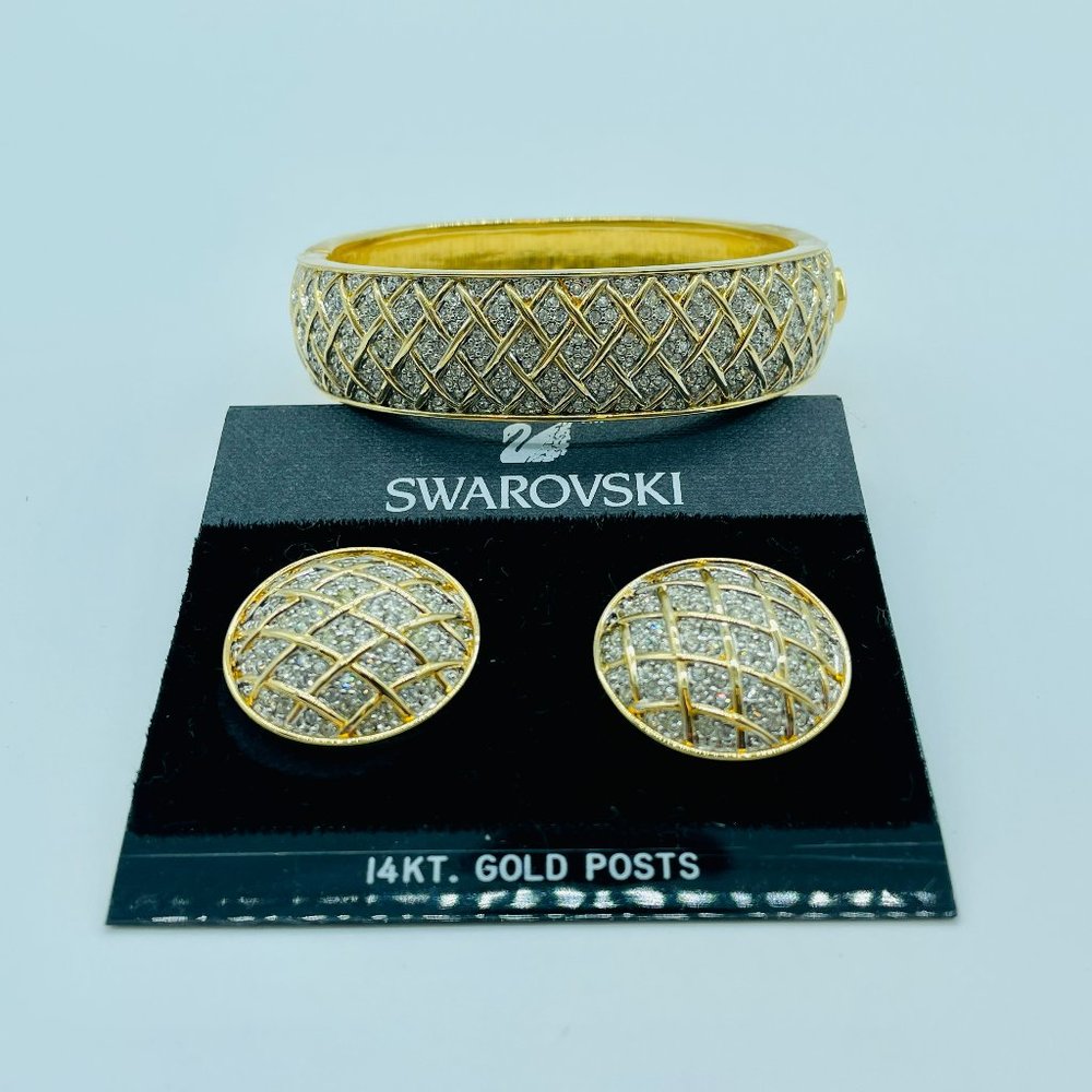 Swarovski Bracelet with matching Earrings